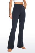 High-waisted Flare Leggings (Blue)