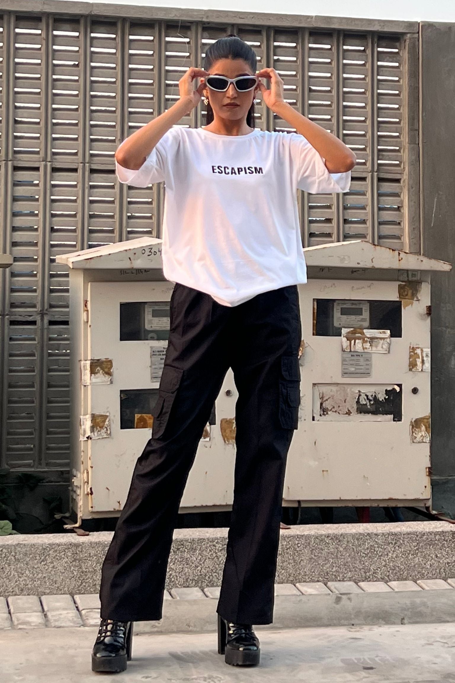 Sphere Oversized Shirt White