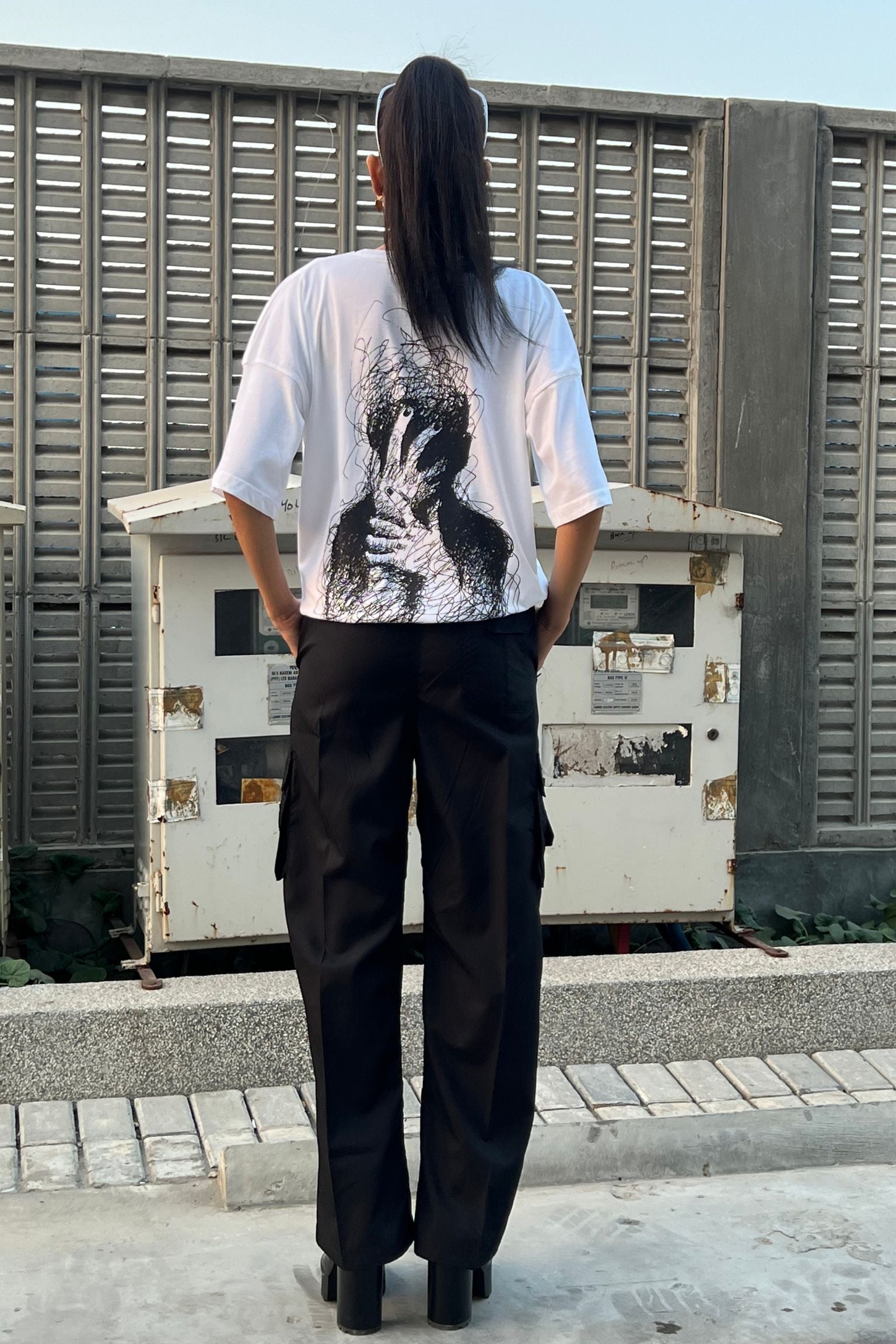 Sphere Oversized Shirt White