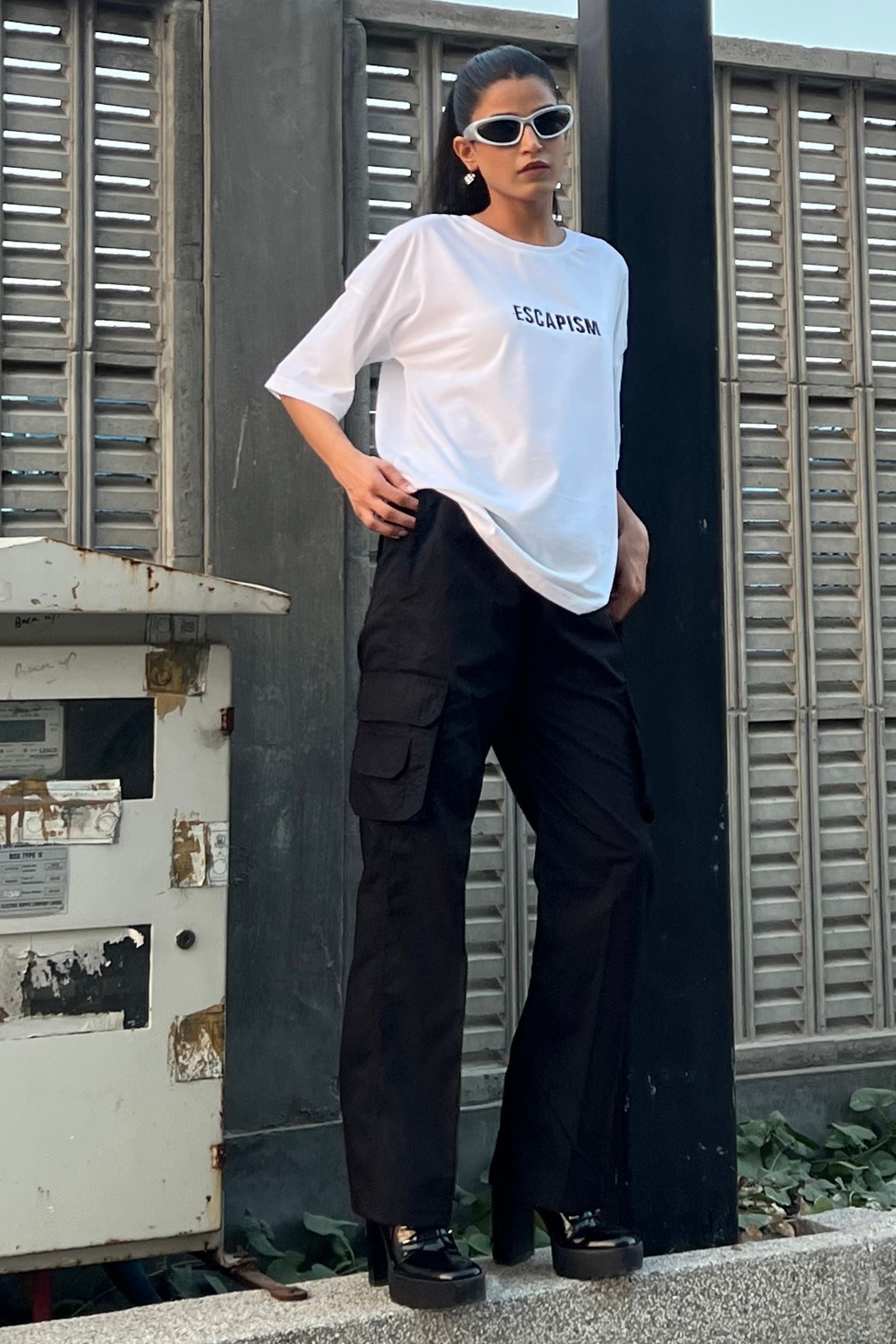 Sphere Oversized Shirt White