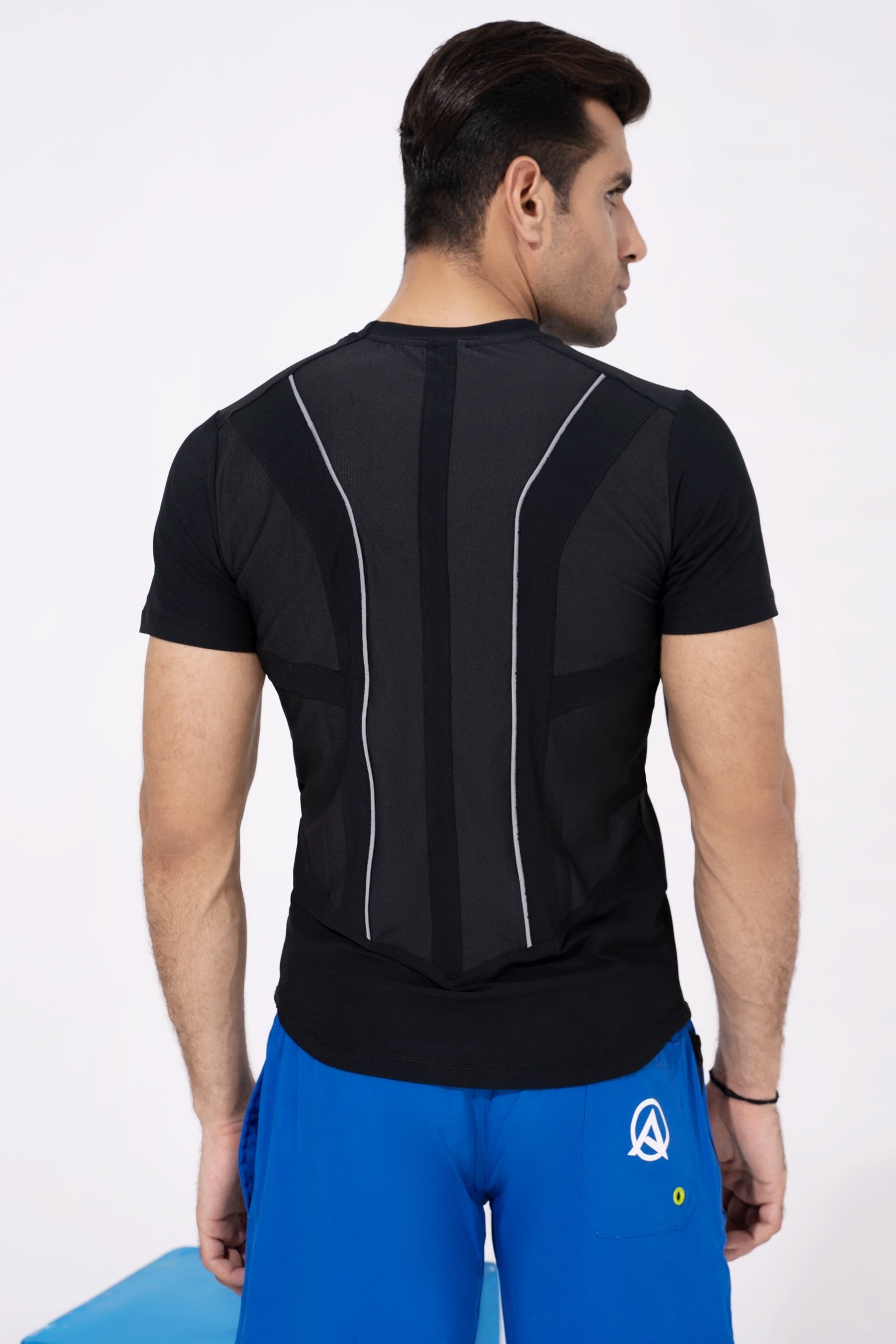 Men Gym Sports Blue Short