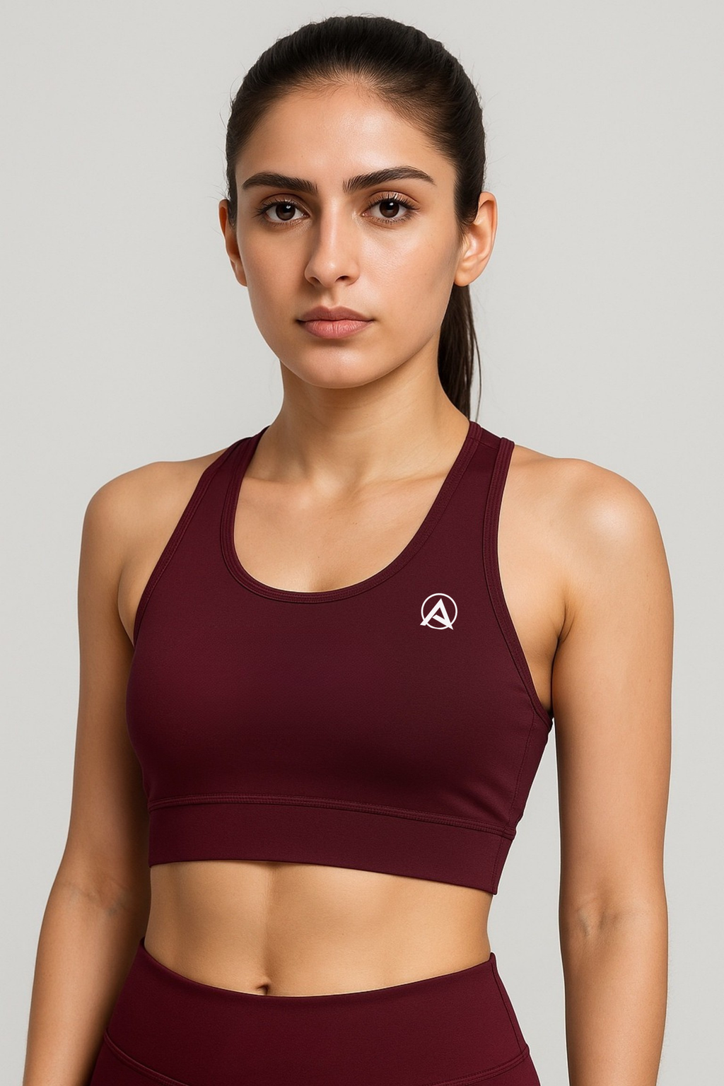 Armour Sports Bra (Burgundy)