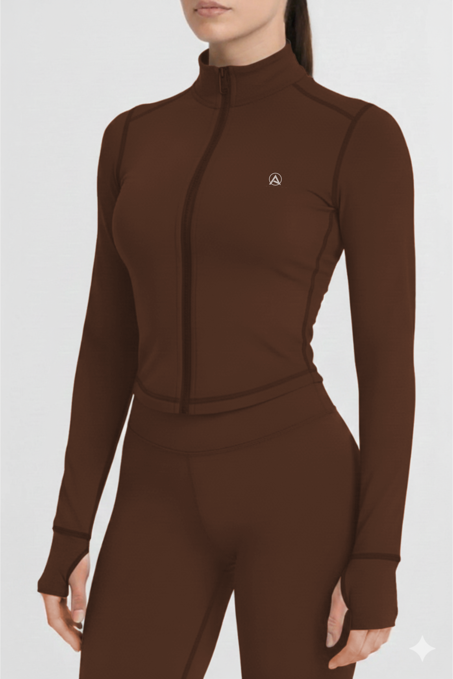 Butter Luxe Zip Jacket (Brown)