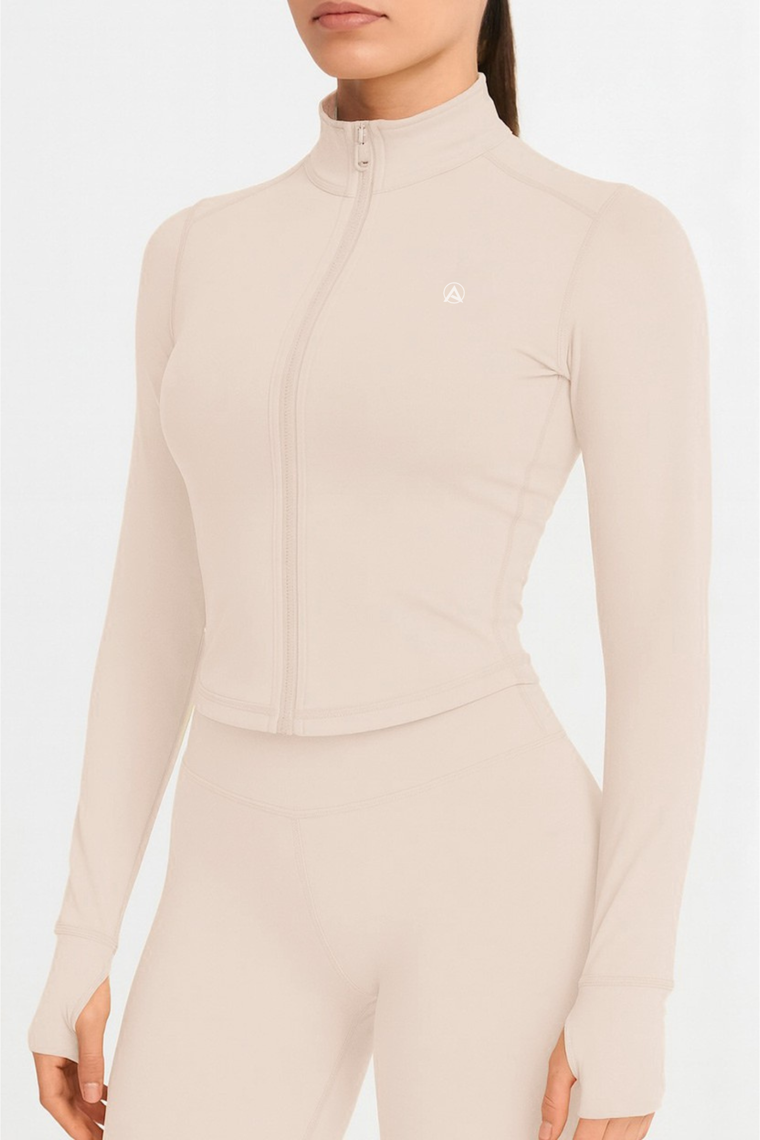 Butter Luxe Zip Jacket (Vanilla)