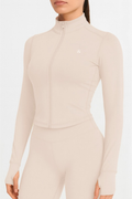 Butter Luxe Zip Jacket (Vanilla)