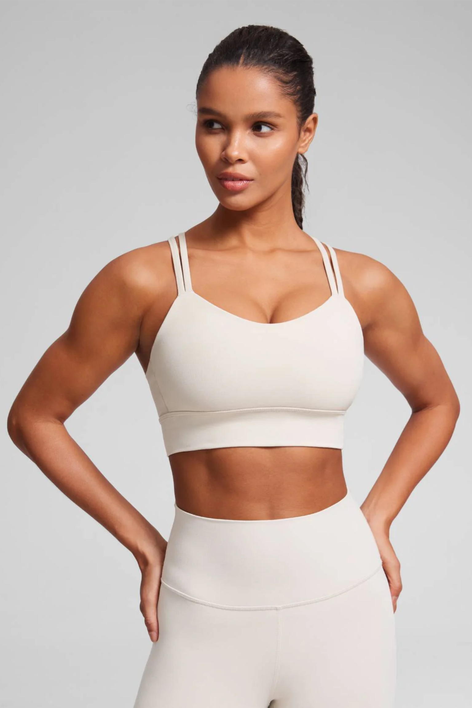 Butterluxe Mold Sports Bra (White Apricot)