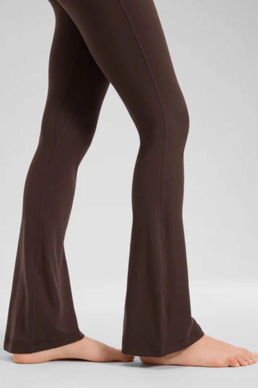 High-waisted Flare Leggings (Fudge Brown)