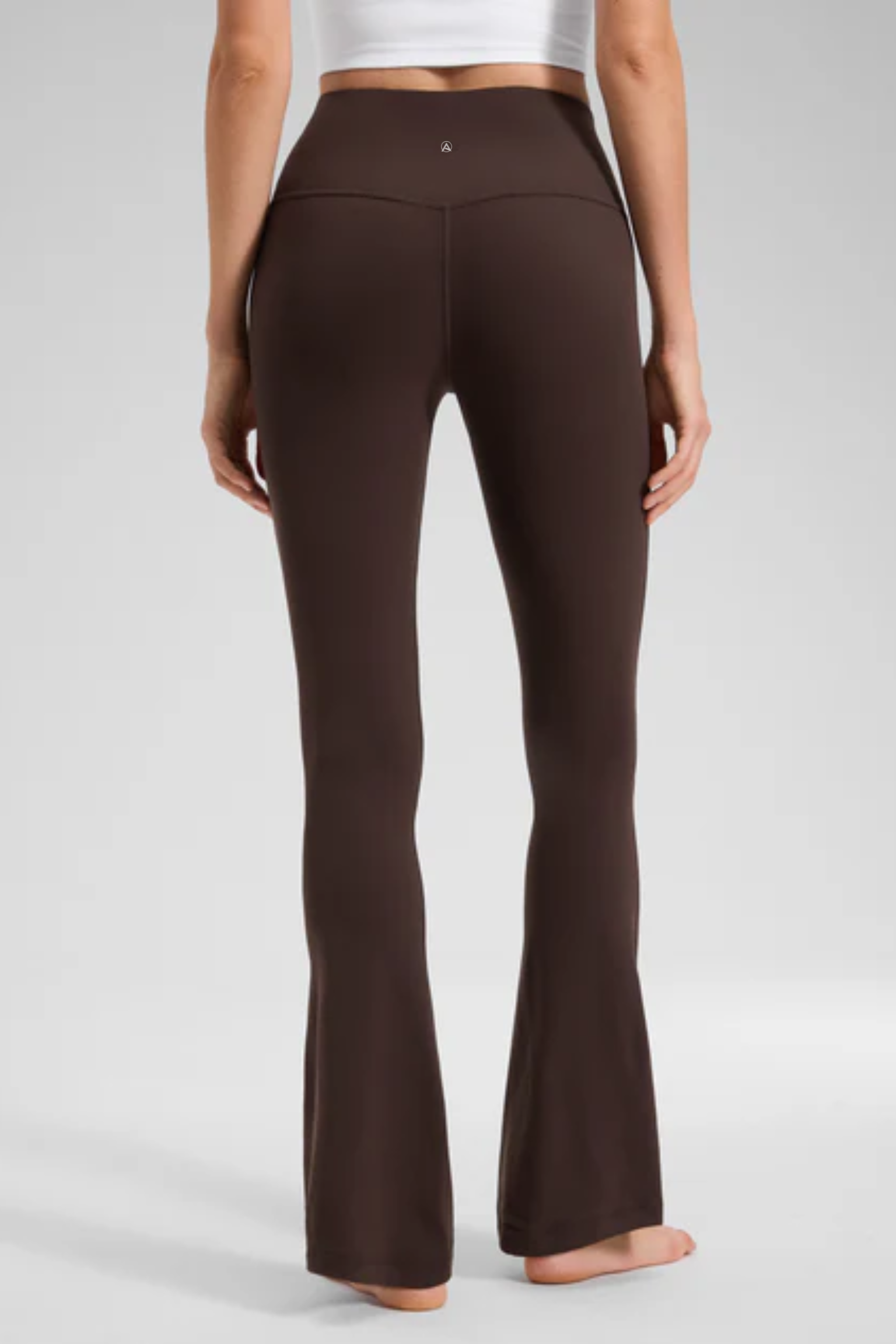 High-waisted Flare Leggings (Fudge Brown)