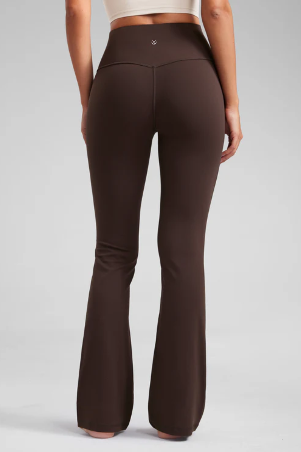 High-waisted Flare Leggings (Fudge Brown)