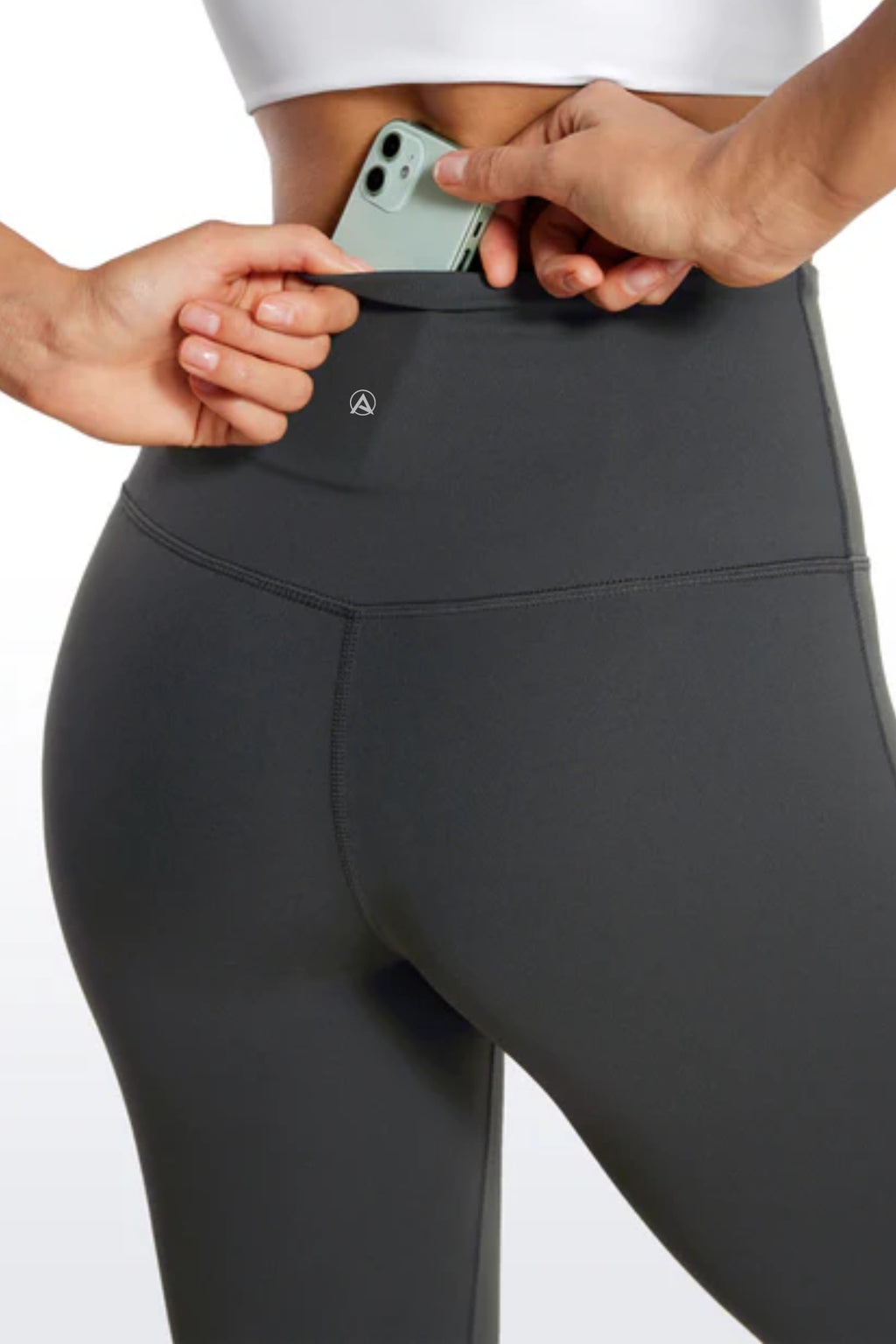 High-waisted Flare Leggings (Charcoal)