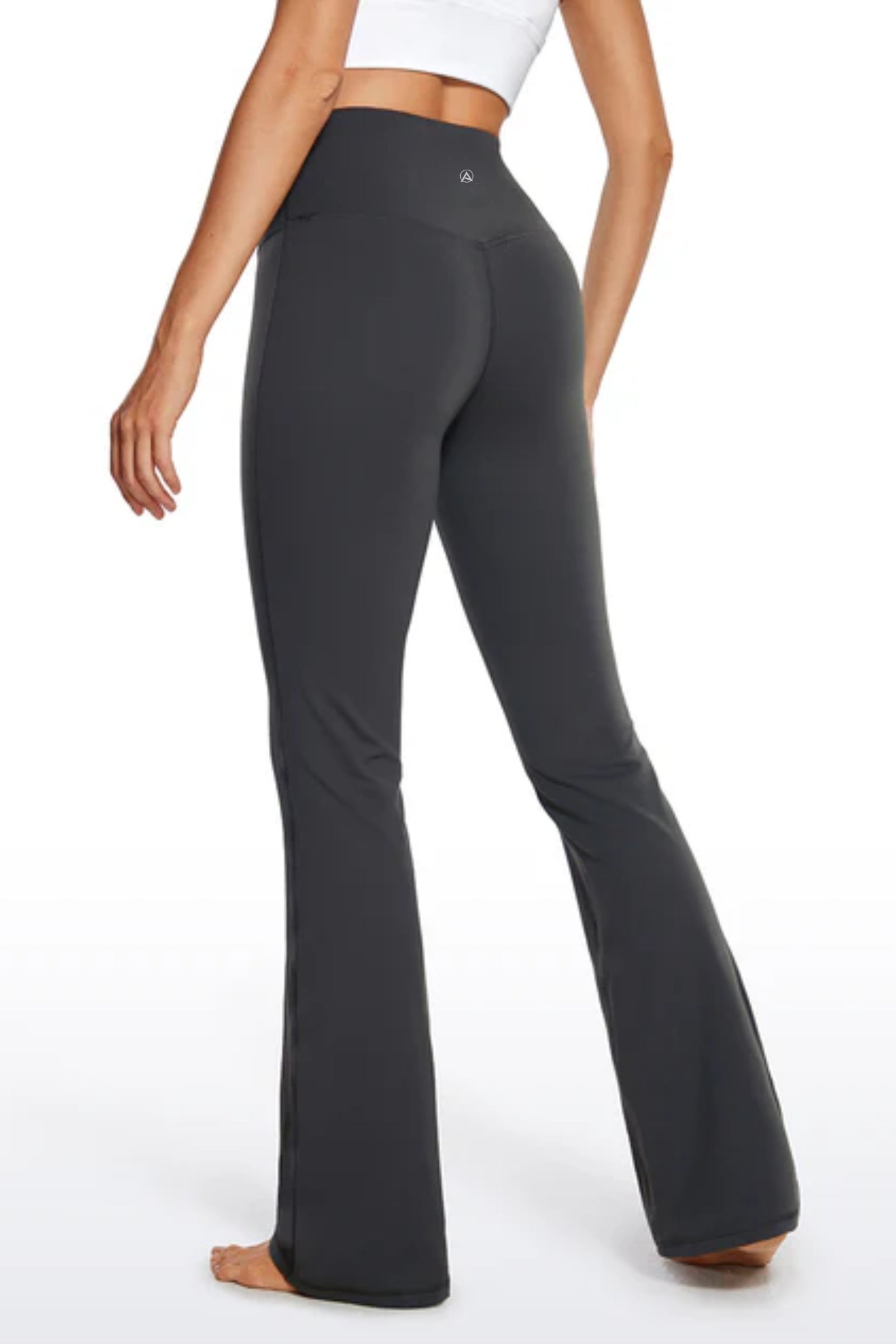 High-waisted Flare Leggings (Charcoal)