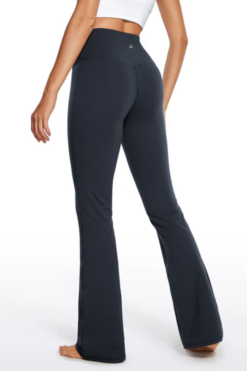 High-waisted Flare Leggings (Blue)