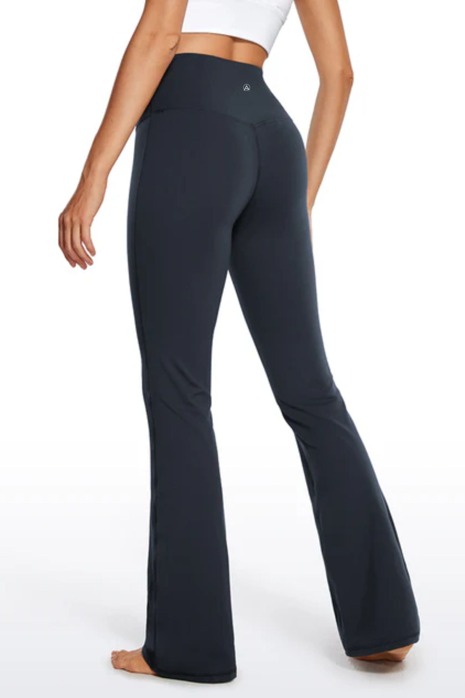 High-waisted Flare Leggings (Blue)