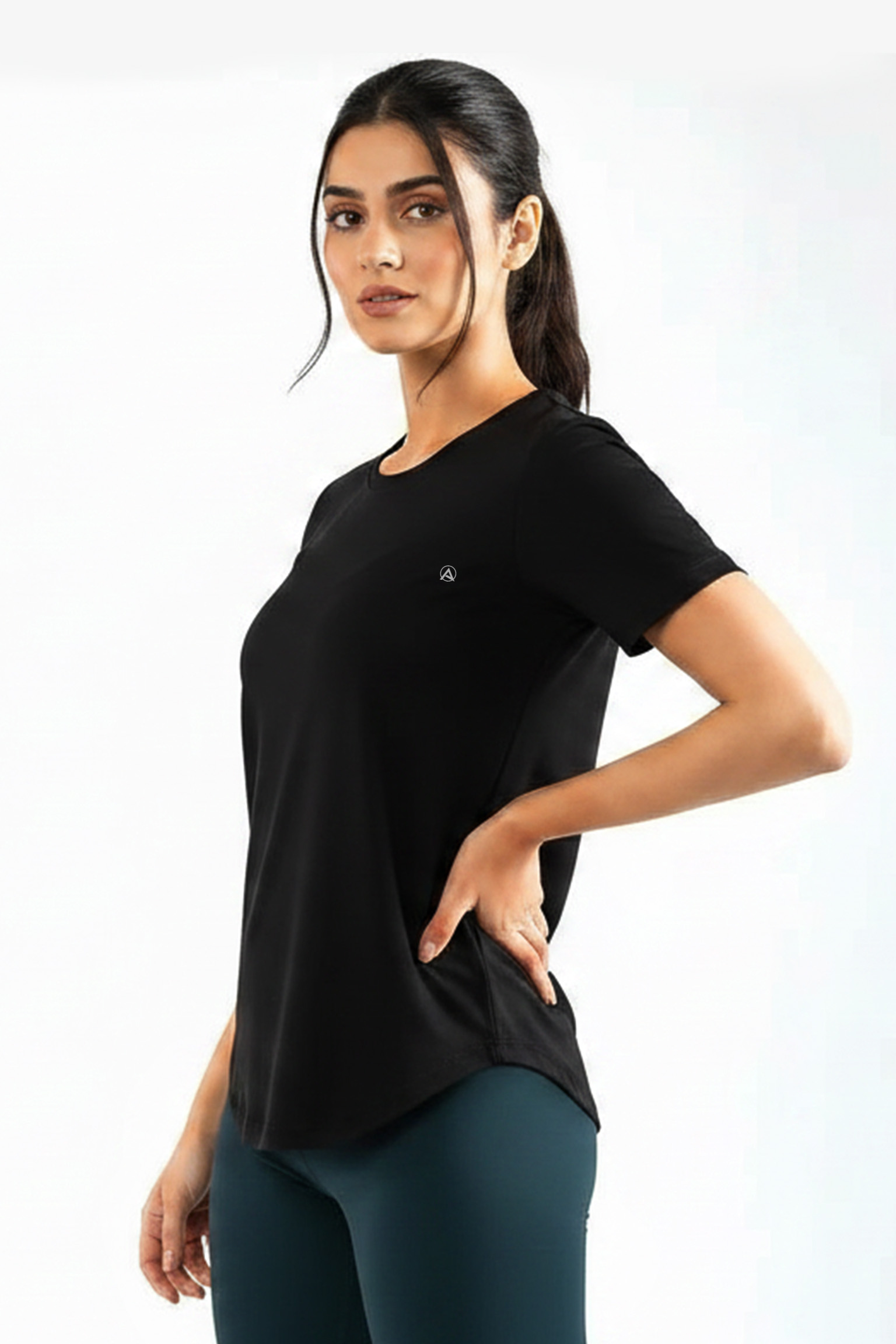 Luxe Active Tee (Black)