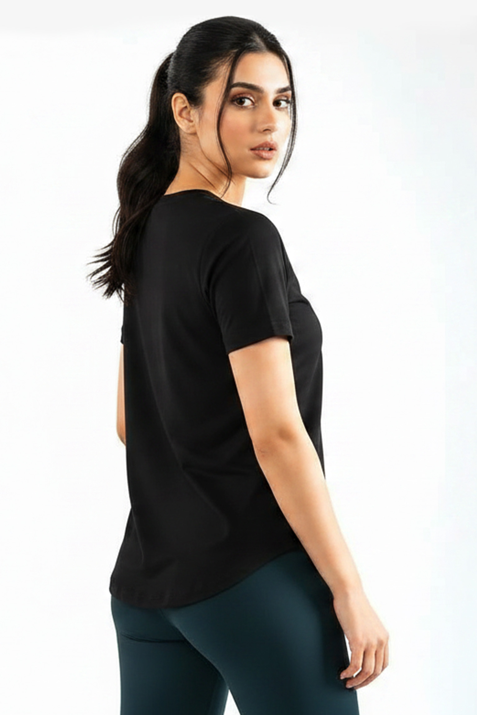 Luxe Active Tee (Black)