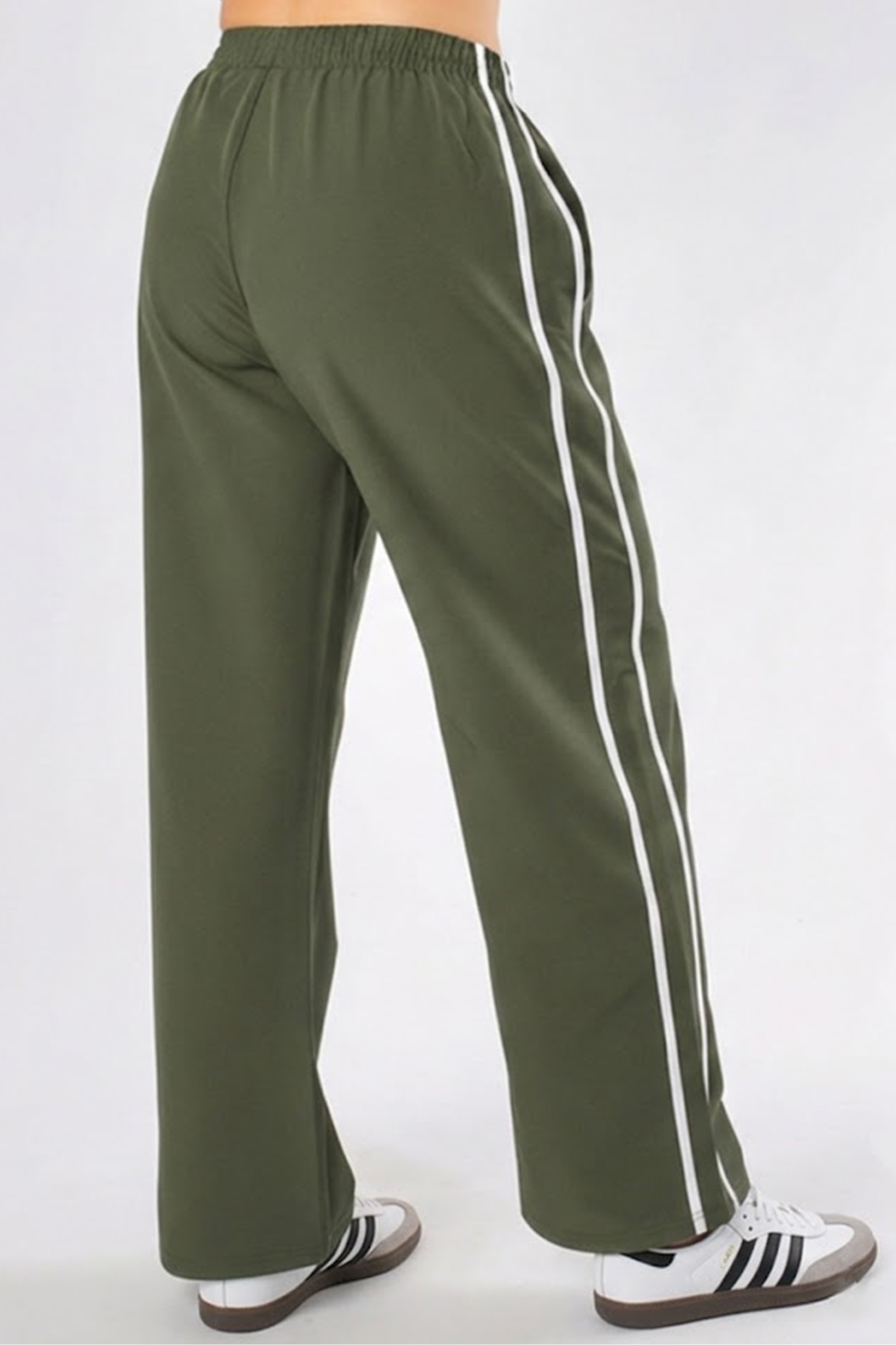 Luxe Parallel Lining Women Trouser (Olive Green)