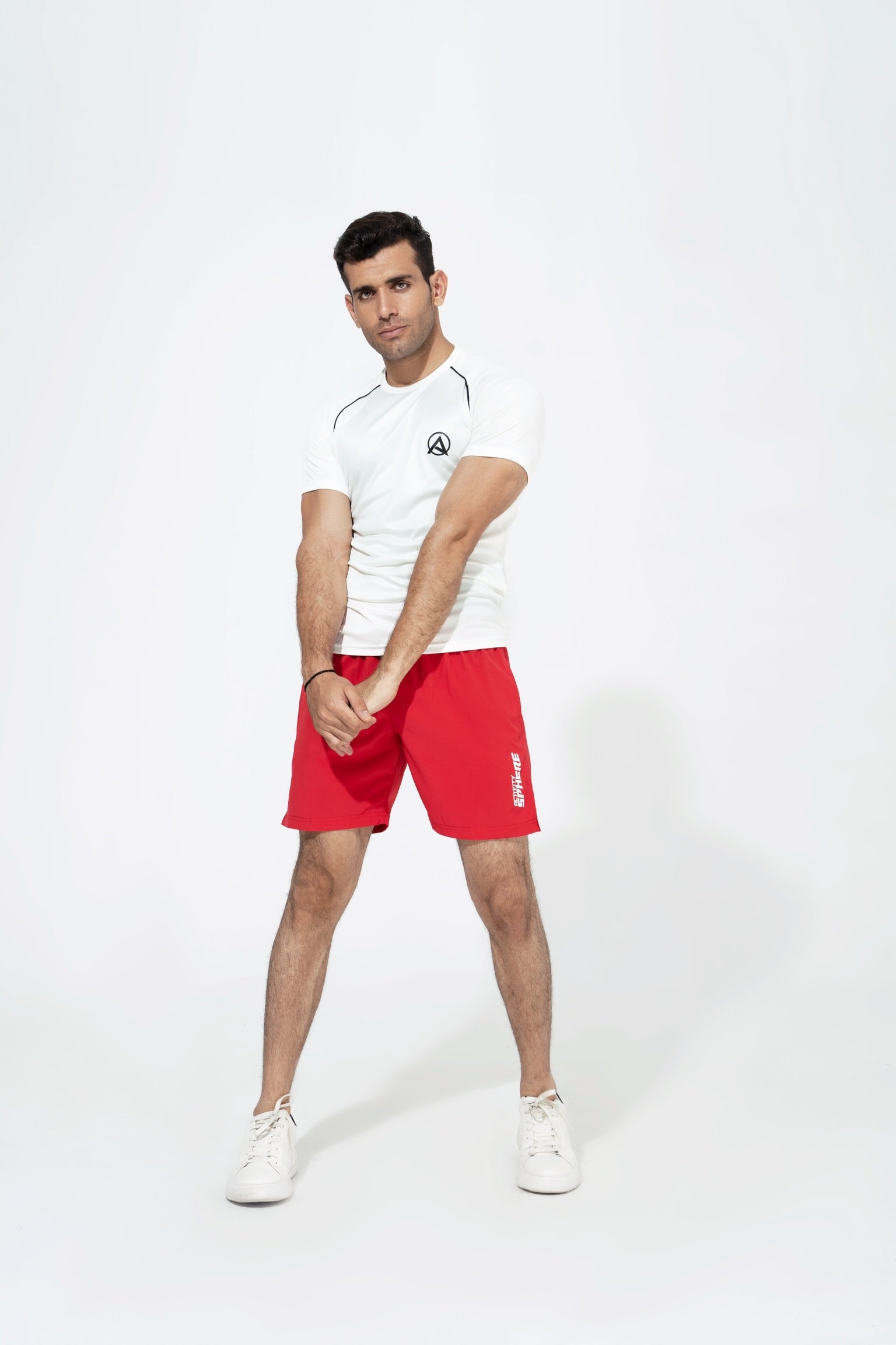 Men Gym Sports Red Short