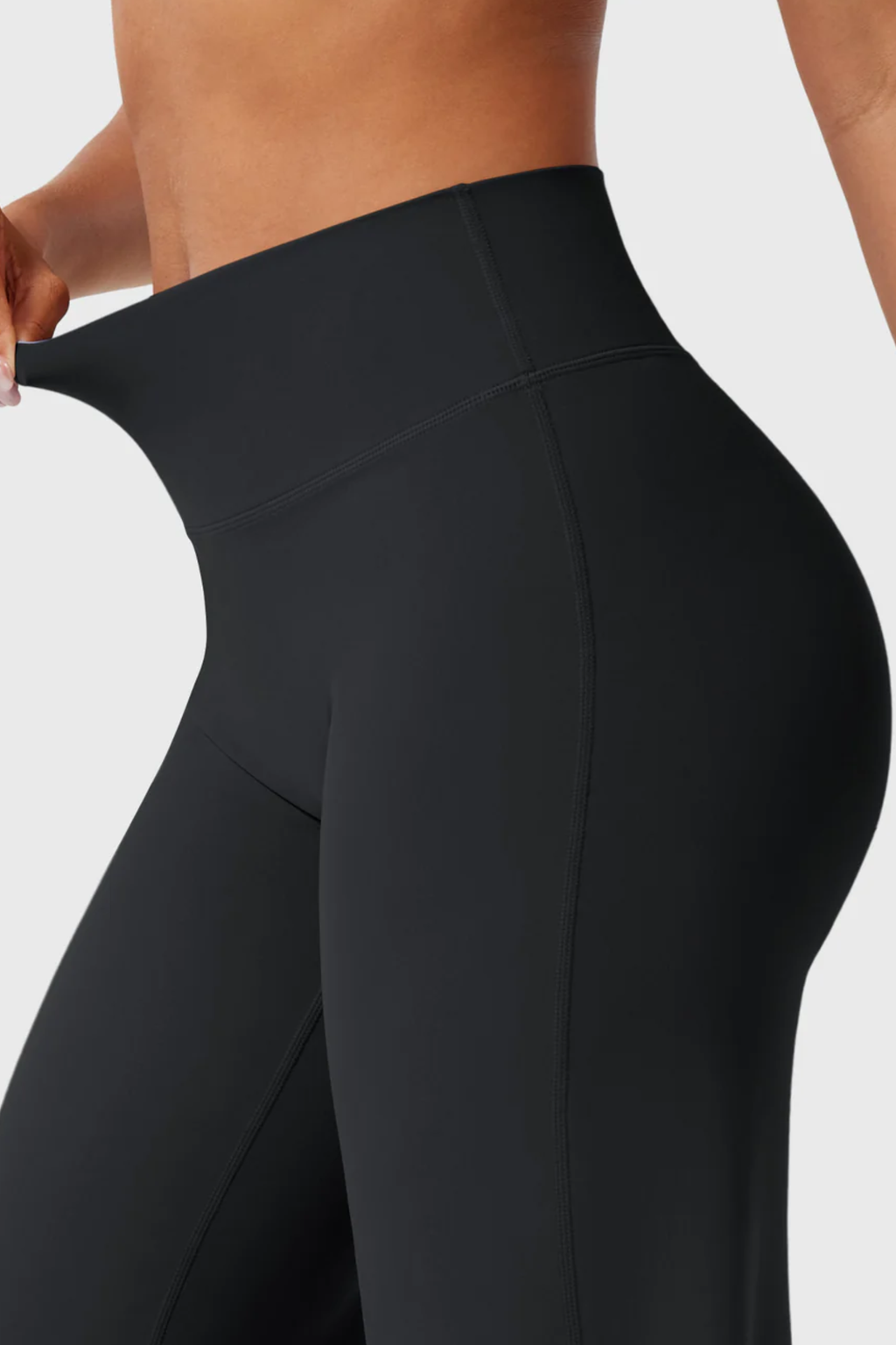 No Seam Wide Leg Pant (Black)