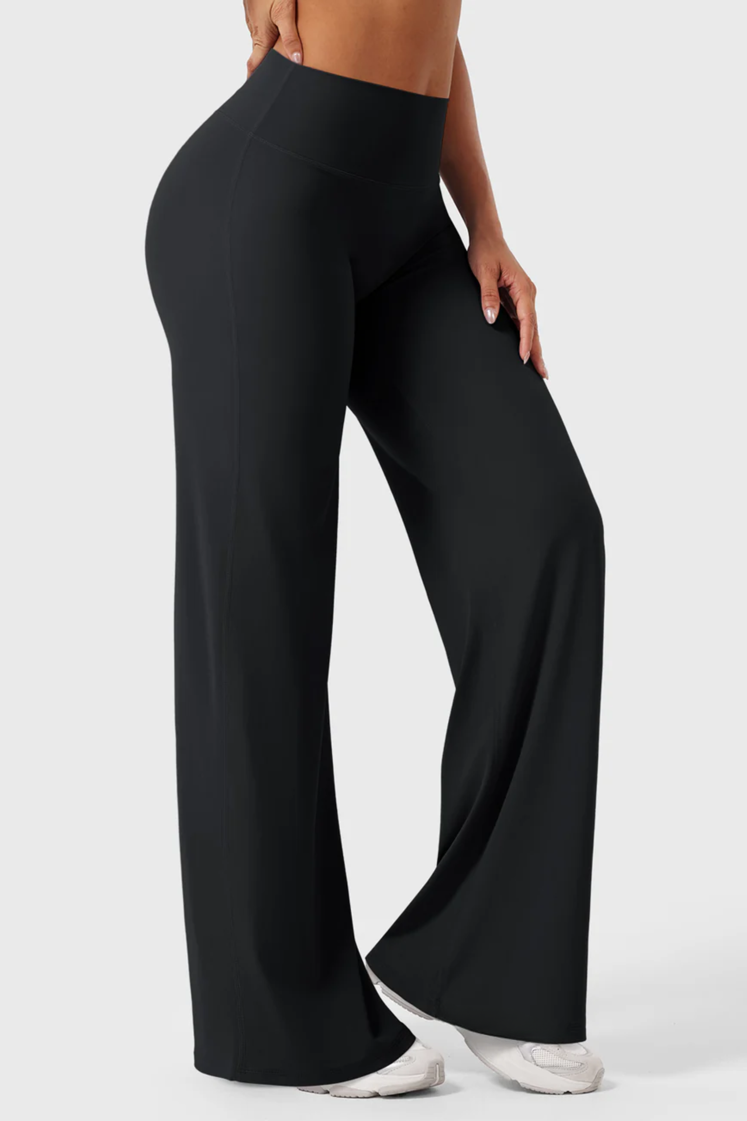 No Seam Wide Leg Pant (Black)