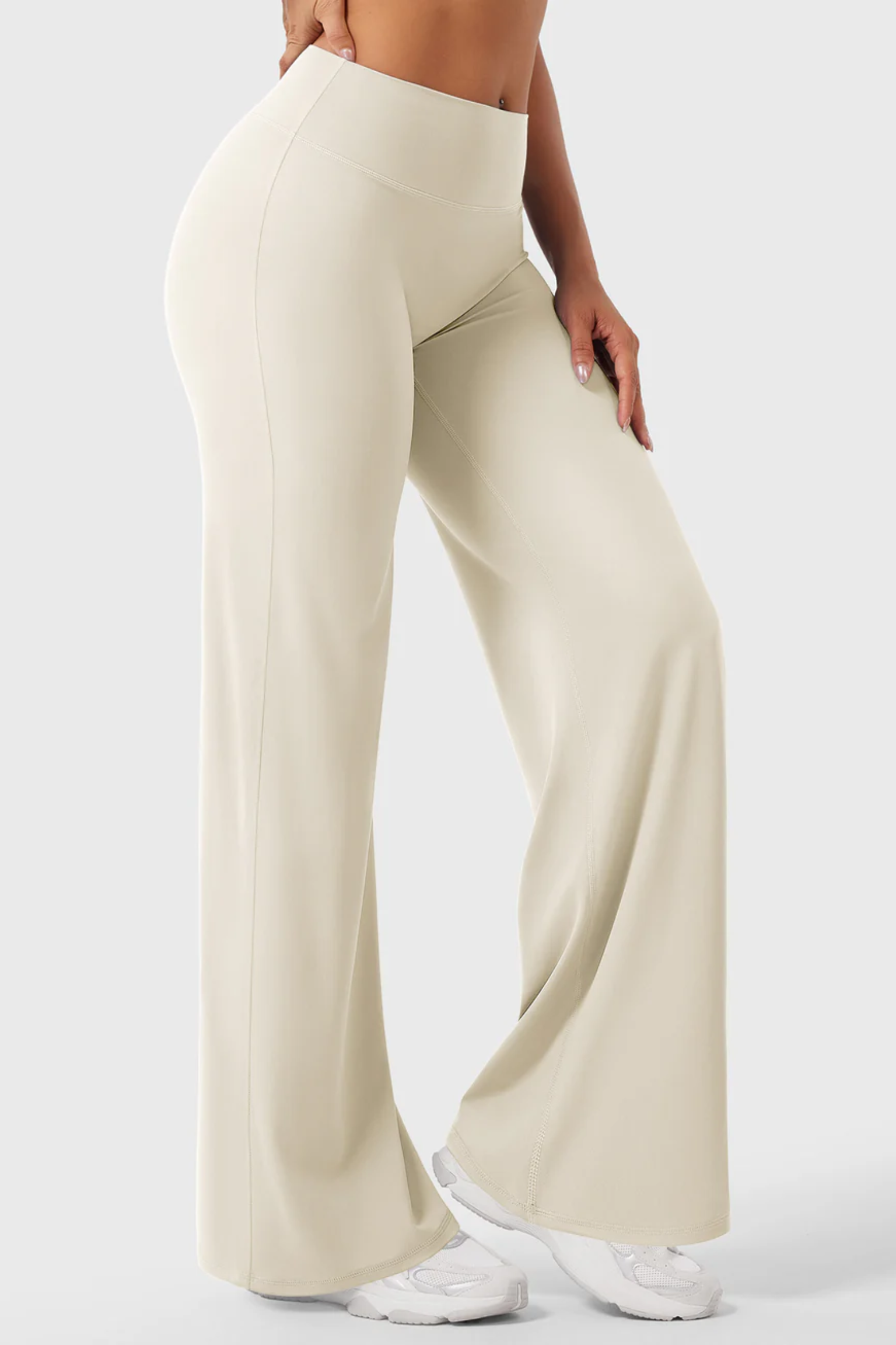 No Seam Wide Leg Pant (Vanilla)
