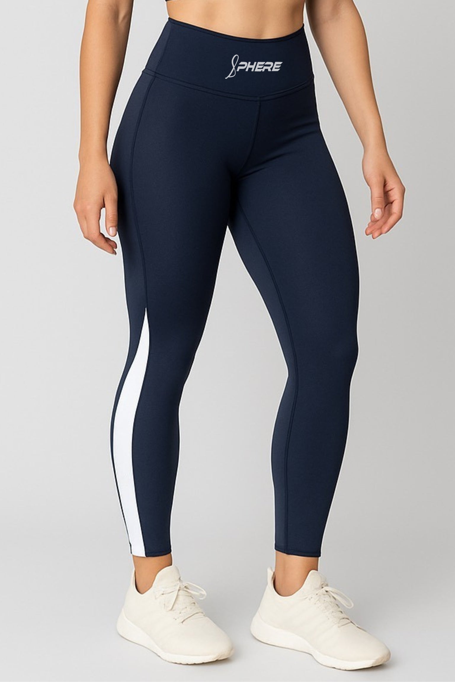 Power Stripe Legging (navy blue)