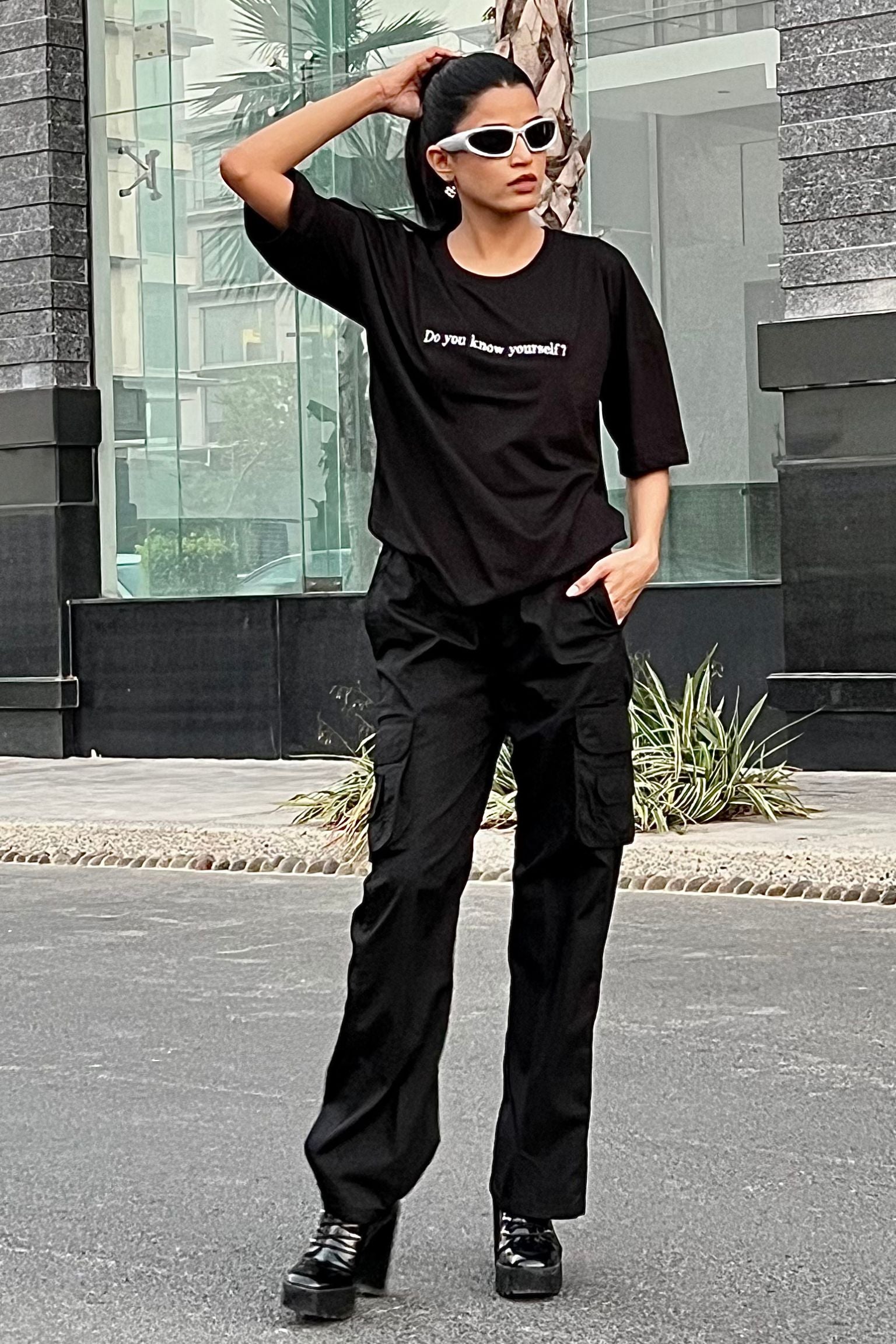 Sphere Oversized Shirt (Black)