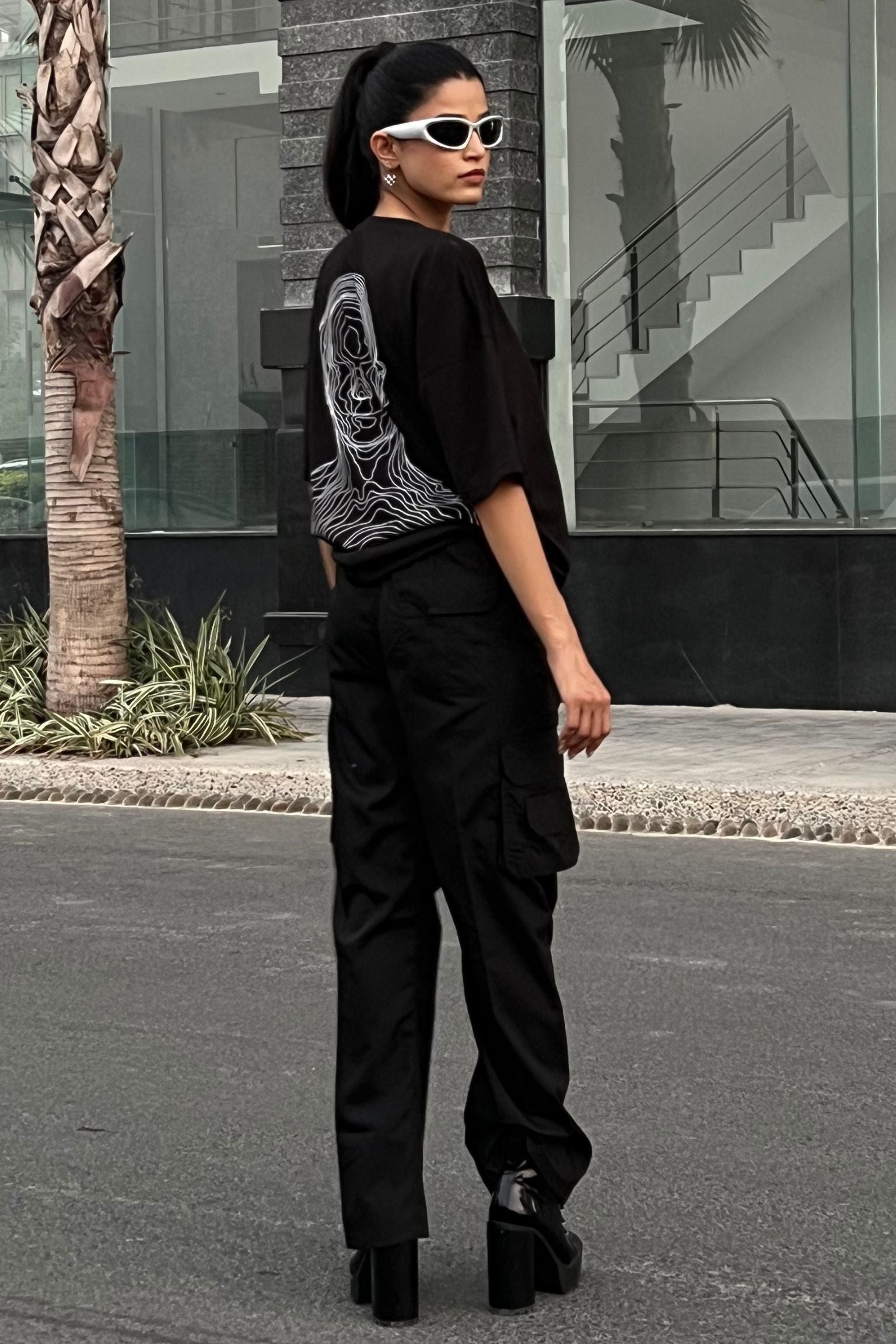 Sphere Oversized Shirt (Black)