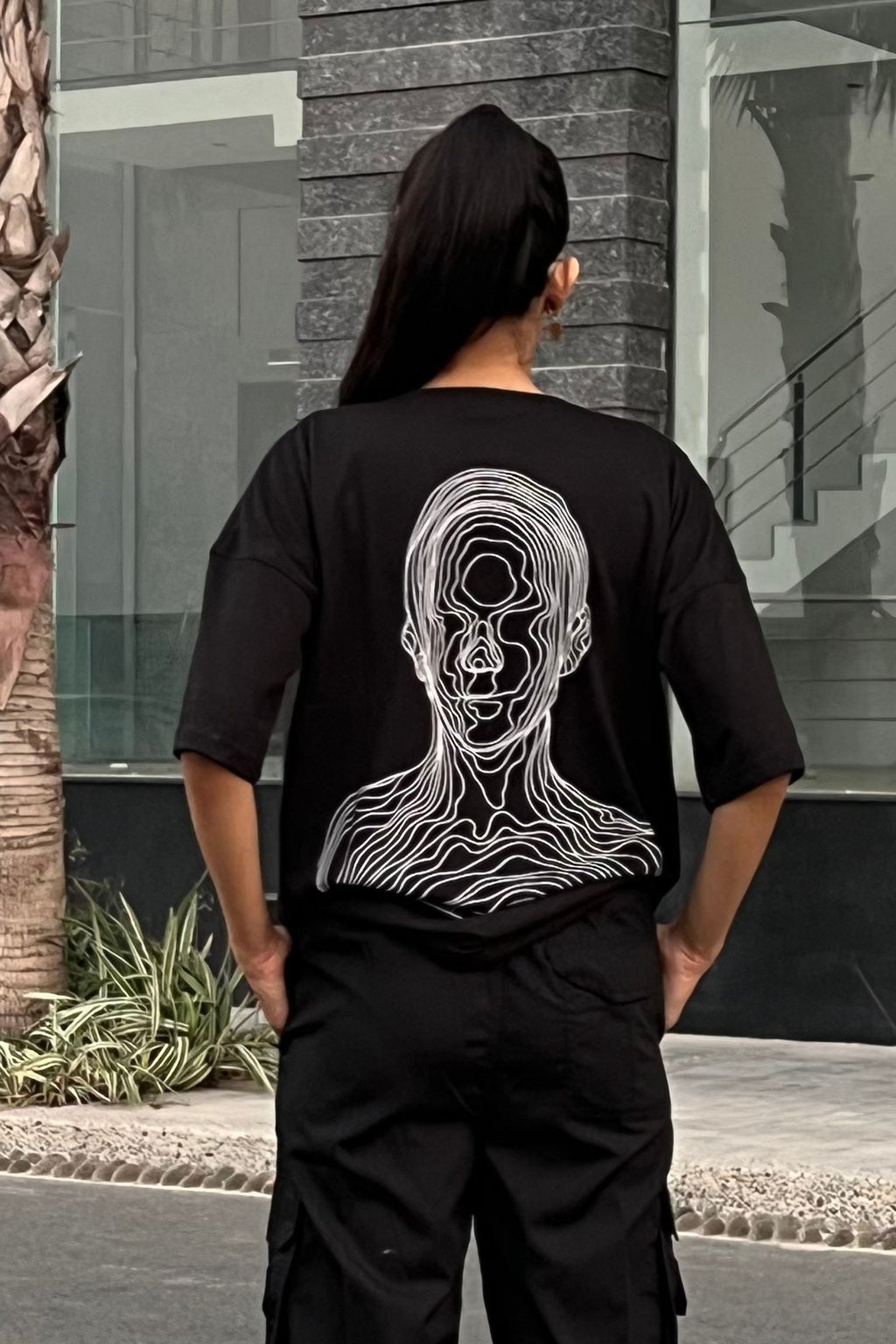 Sphere Oversized Shirt (Black)