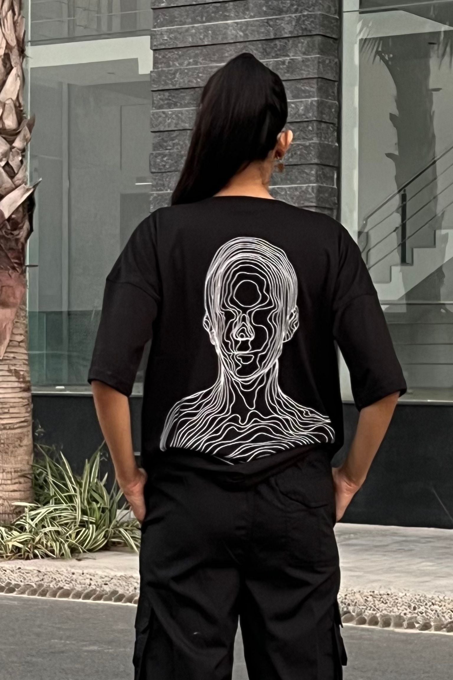 Sphere Oversized Shirt (Black)