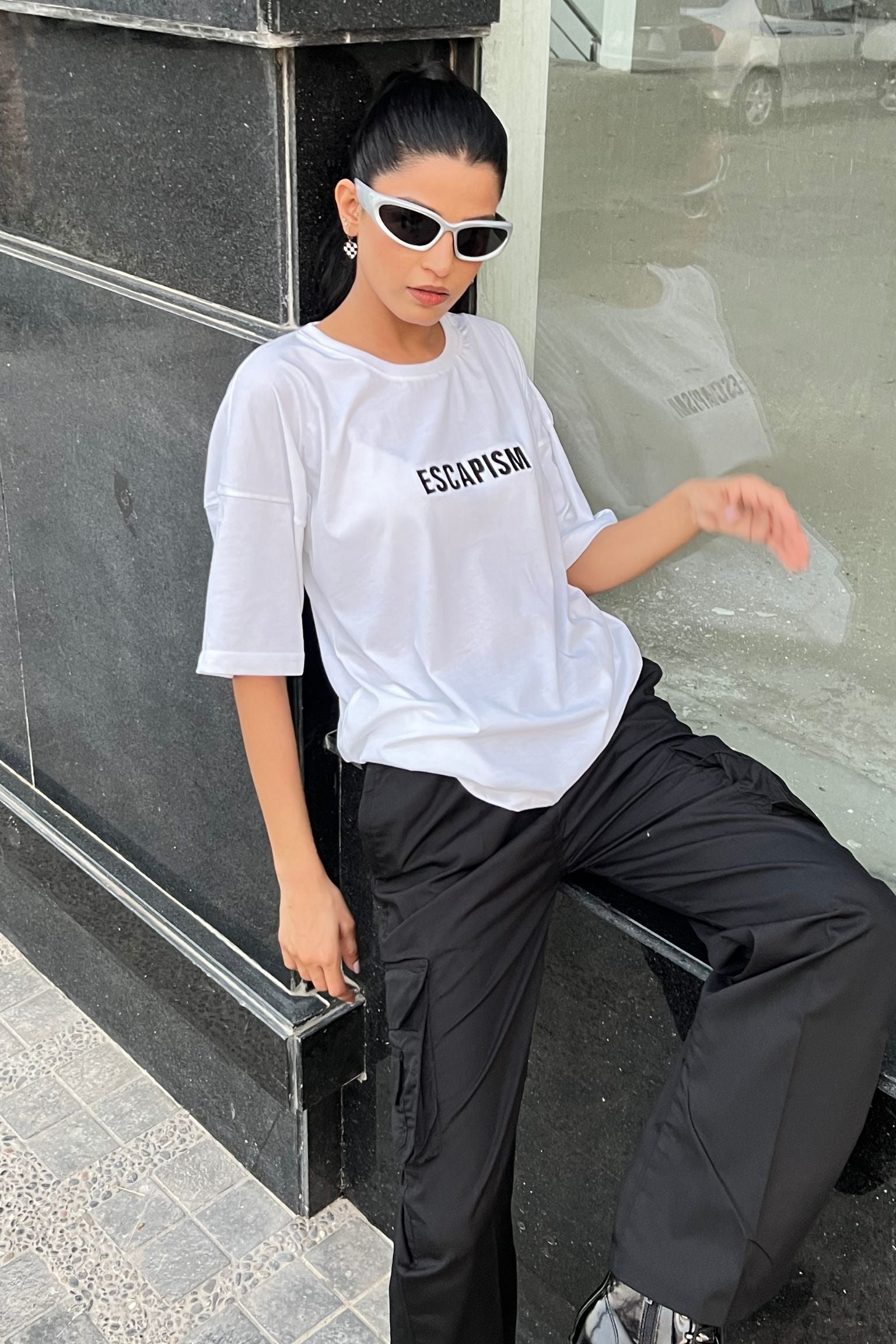 Sphere Oversized Shirt White