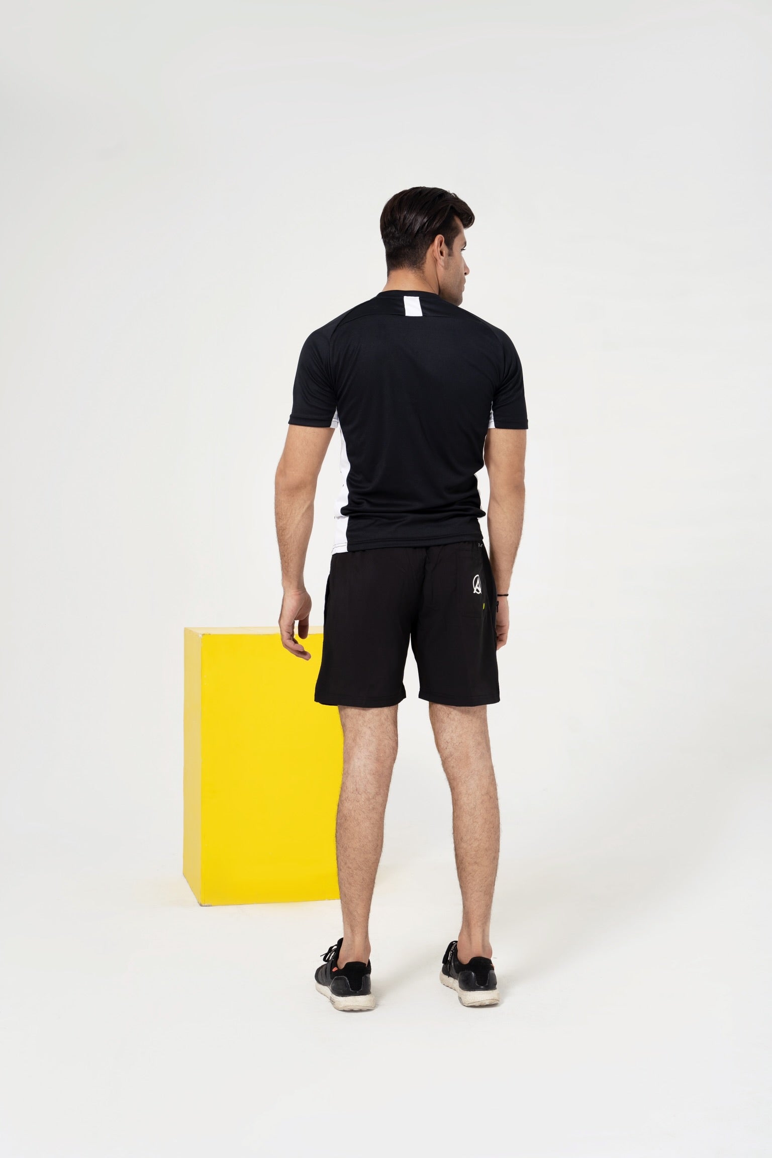 Men Gym Sports Black Short