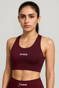 Armour Sports Bra (Burgundy)