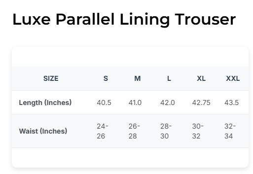 Luxe Parallel Lining Women Trouser (Black)