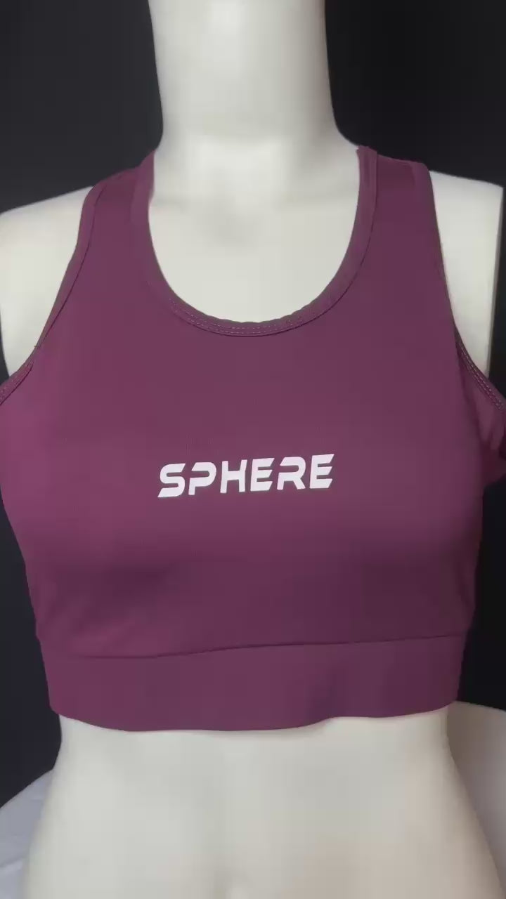Armour Sports Bra (Burgundy)
